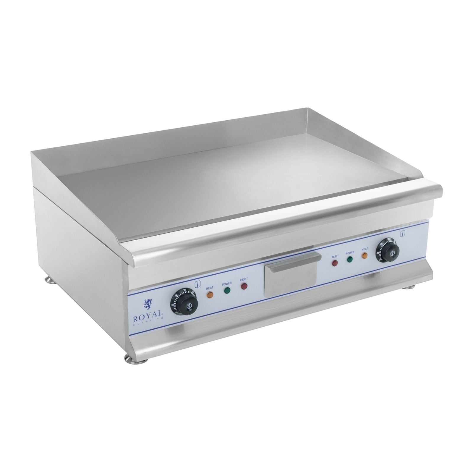 Grilovacia platňa elektrická dvojitá 60 cm hladká 2 x 3 200 W - Elektrické grilovacie dosky Royal Catering.