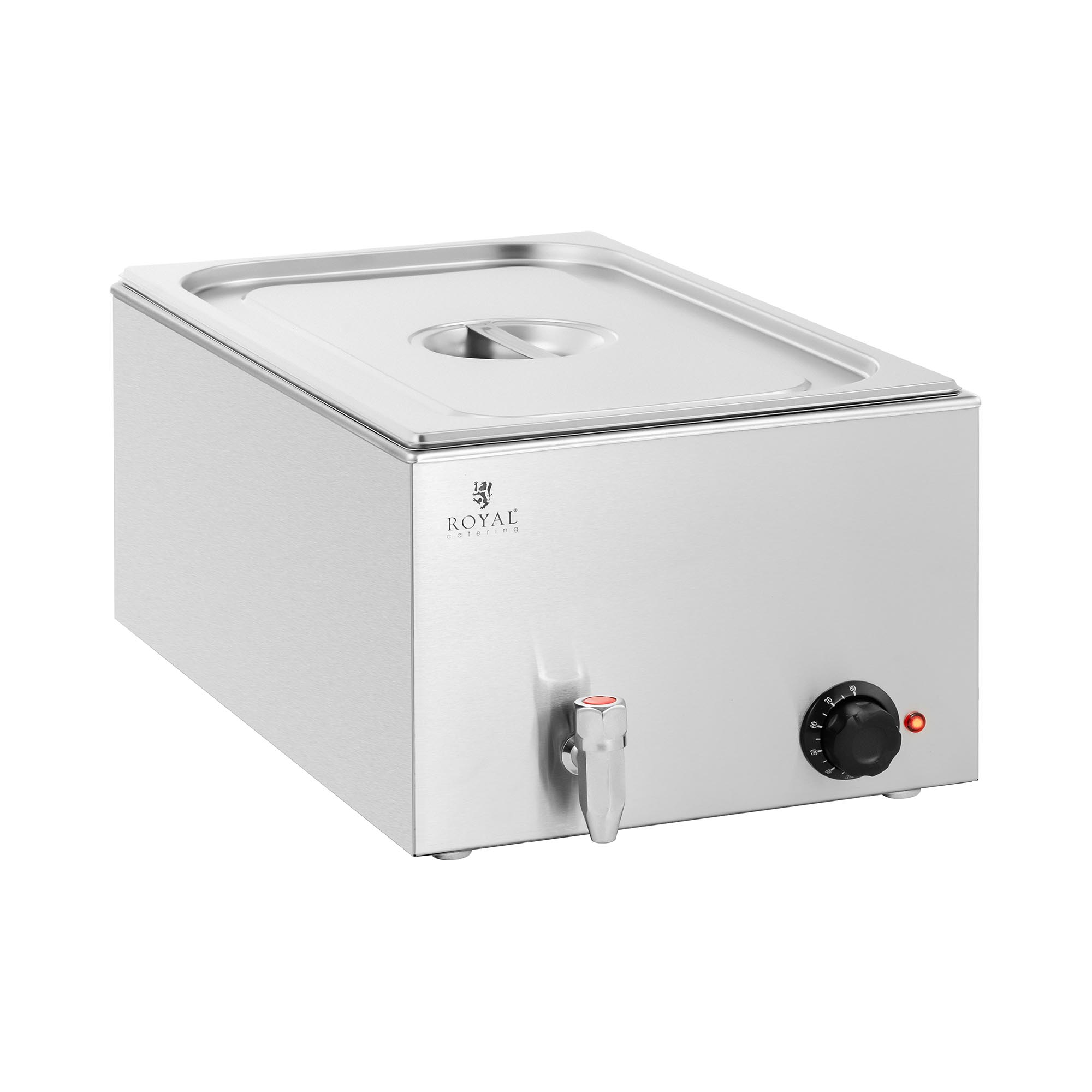 Bain Marie - 600W - 1 GN 1/1 - vypúšťací kohútik