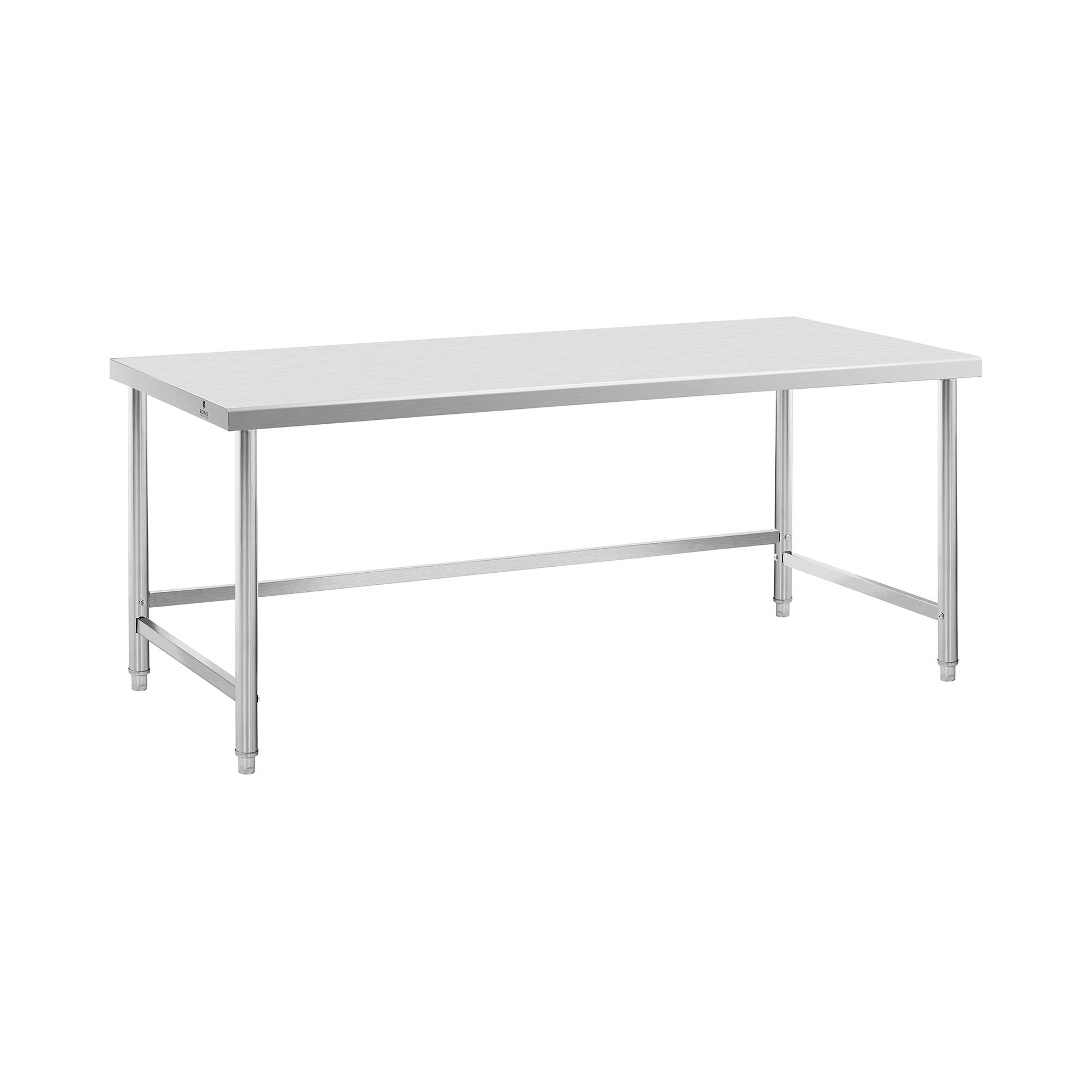 Pracovný stôl z ušľachtilej ocele - ECO - 200 x 90 cm - 100 kg - Royal Catering