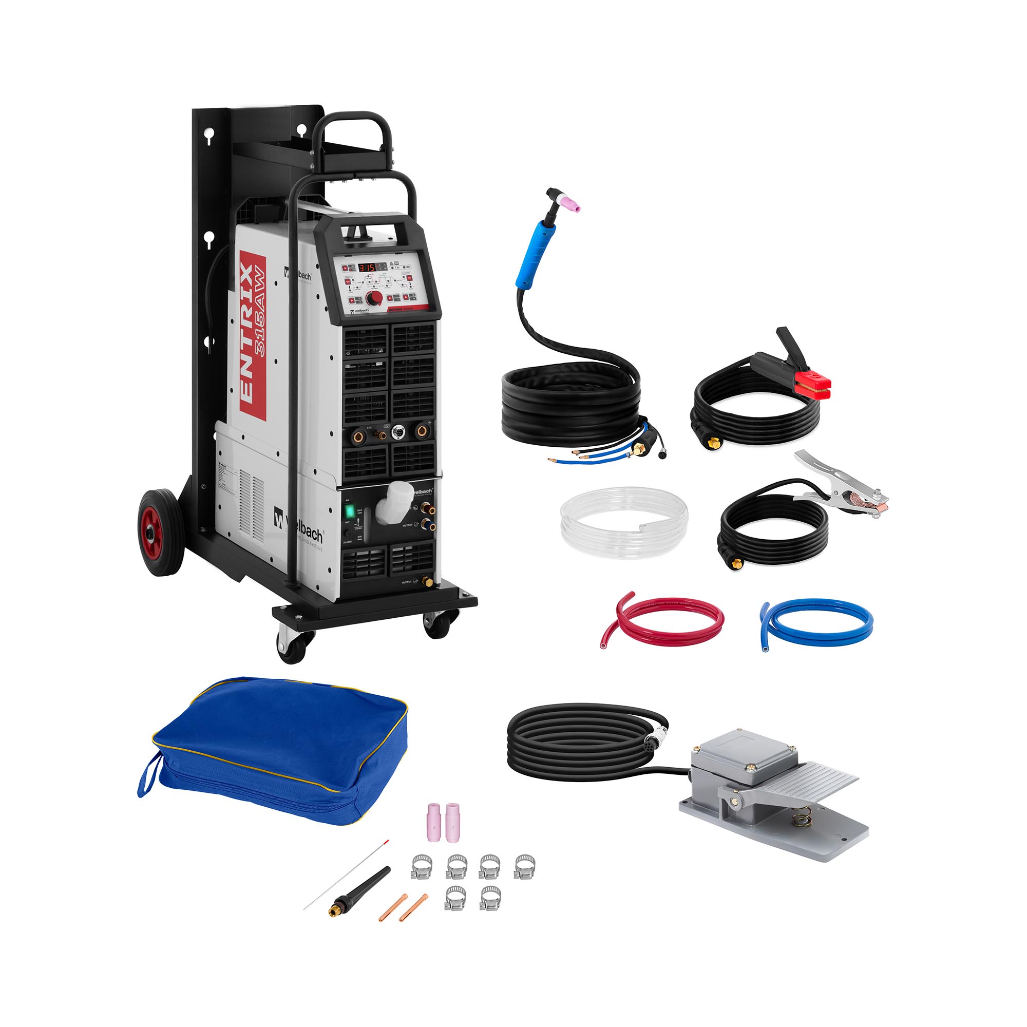 Saldatrice per alluminio - 315 A - 400 V - Digitale - Impulsi - Raffreddamento ad acqua