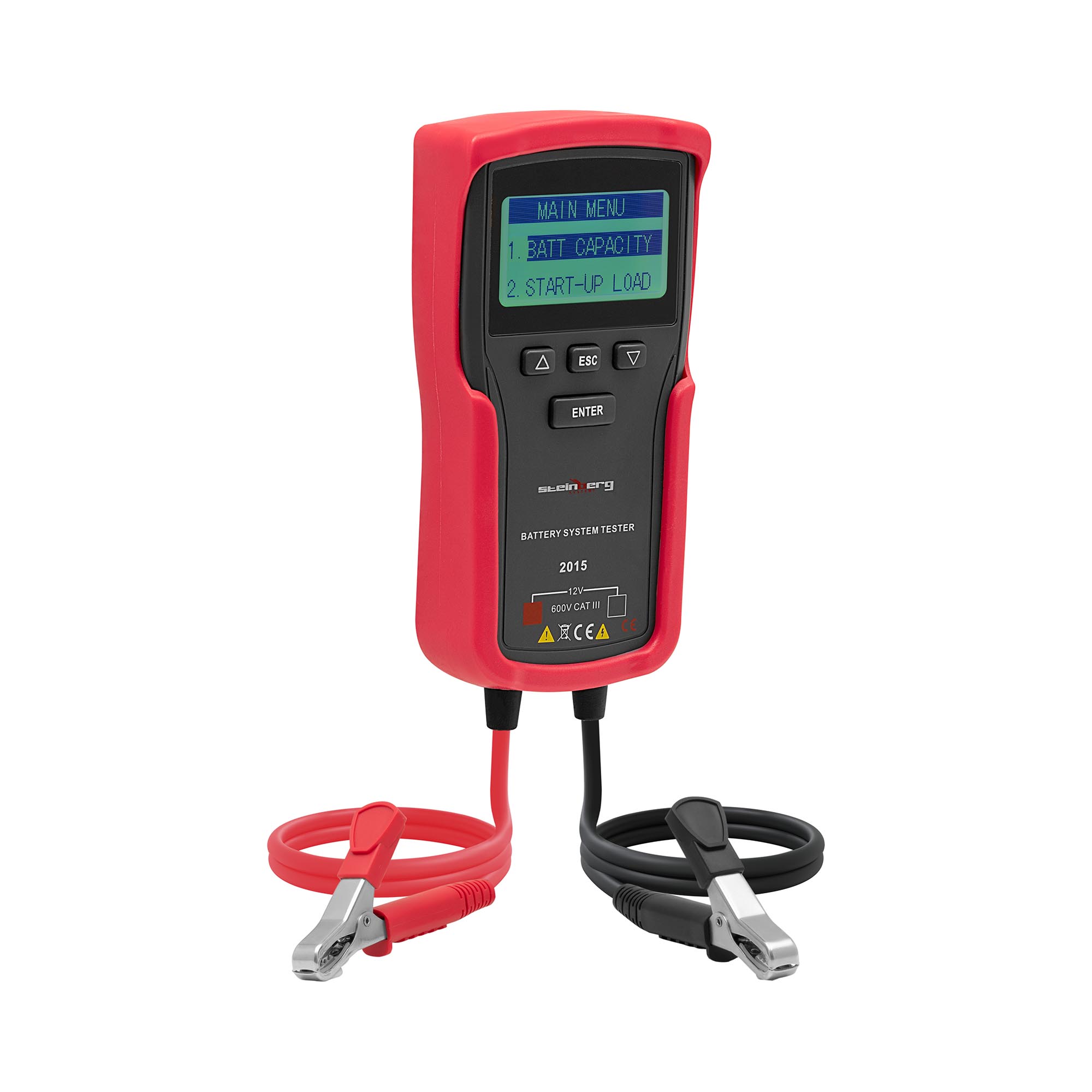 Tester autobatérií digitálny - LCD - 3 - 250 Ah - Olovený štartovací akumulátor
