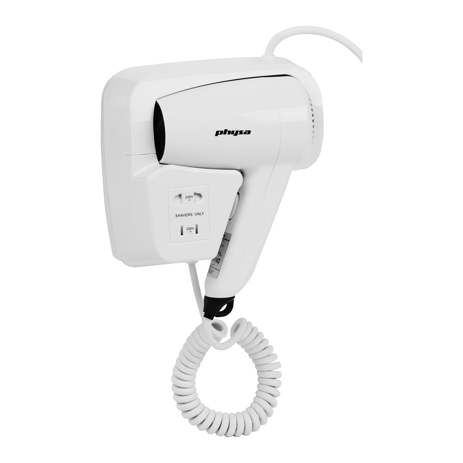 Nástenný fén - 1 200 W - biely