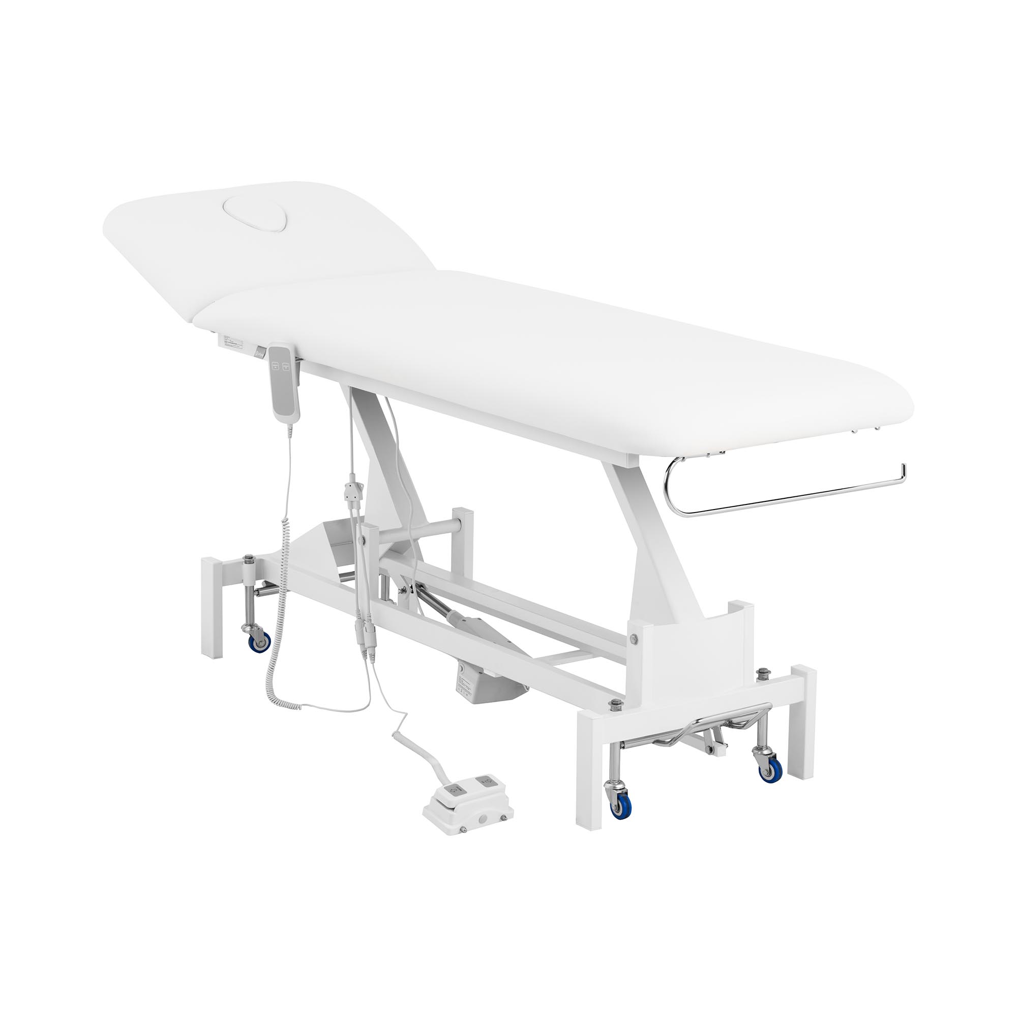 Zdjęcia - Stół do masażu Łóżko do masażu elektryczne - 50 W - 200 kg - białe