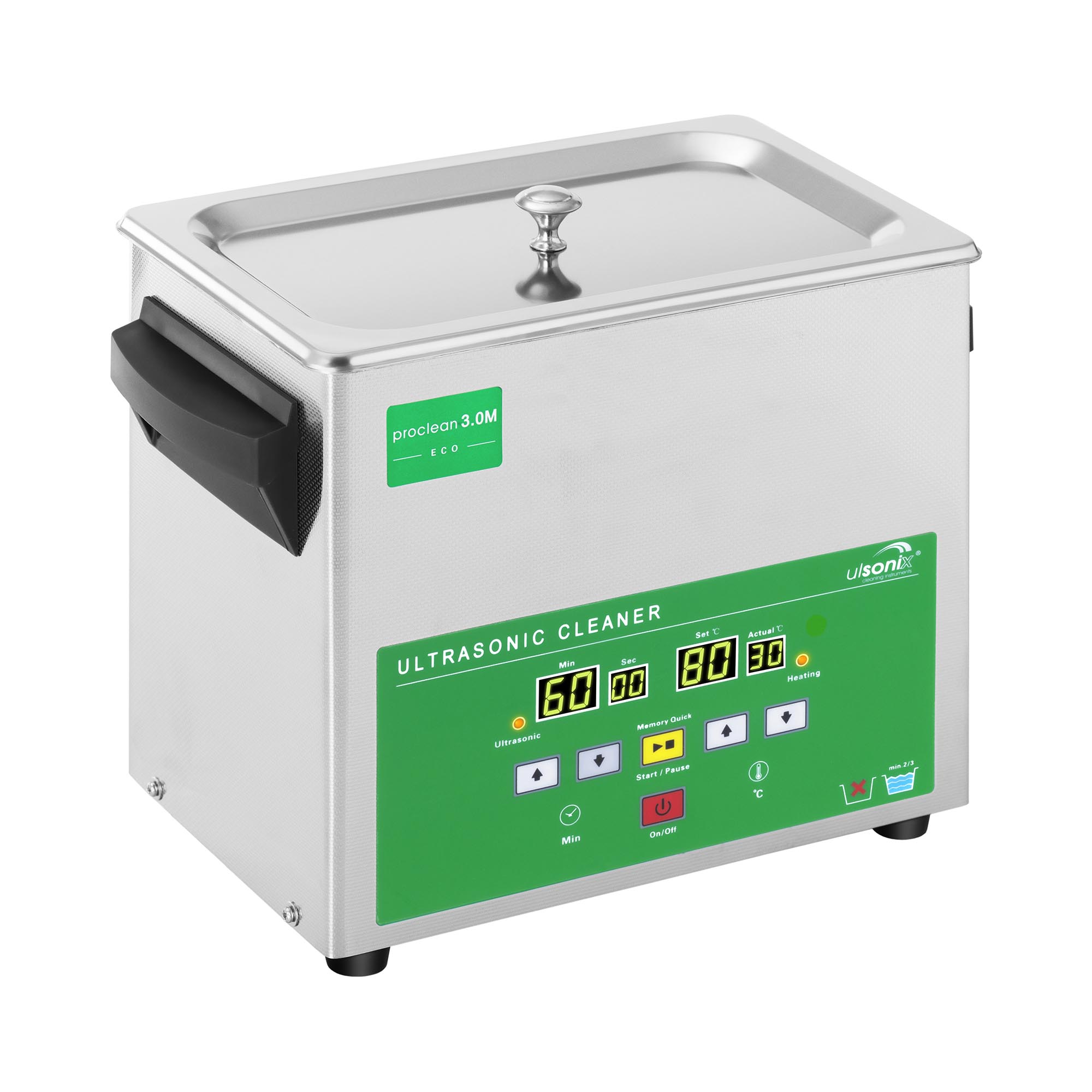 Ultrazvuková čistička - 3 litre - 120 W - Memory Quick Eco