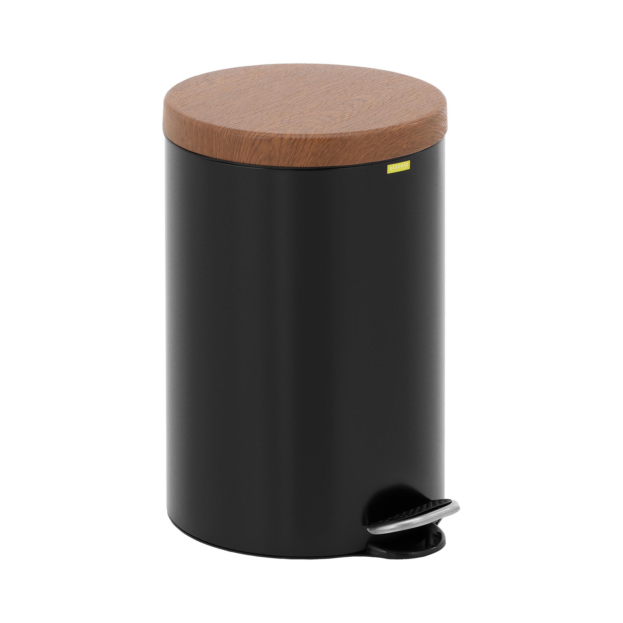 pattumiera-a-pedale-con-coperchio-in-finto-legno-12-l-nera-acciaio-rivestito