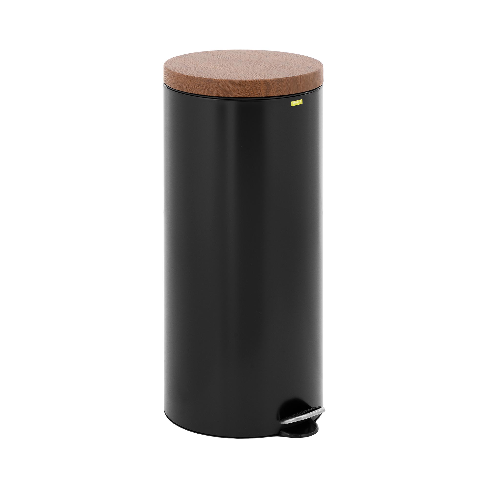 pattumiera-a-pedale-con-coperchio-in-finto-legno-30-l-nera-acciaio-rivestito