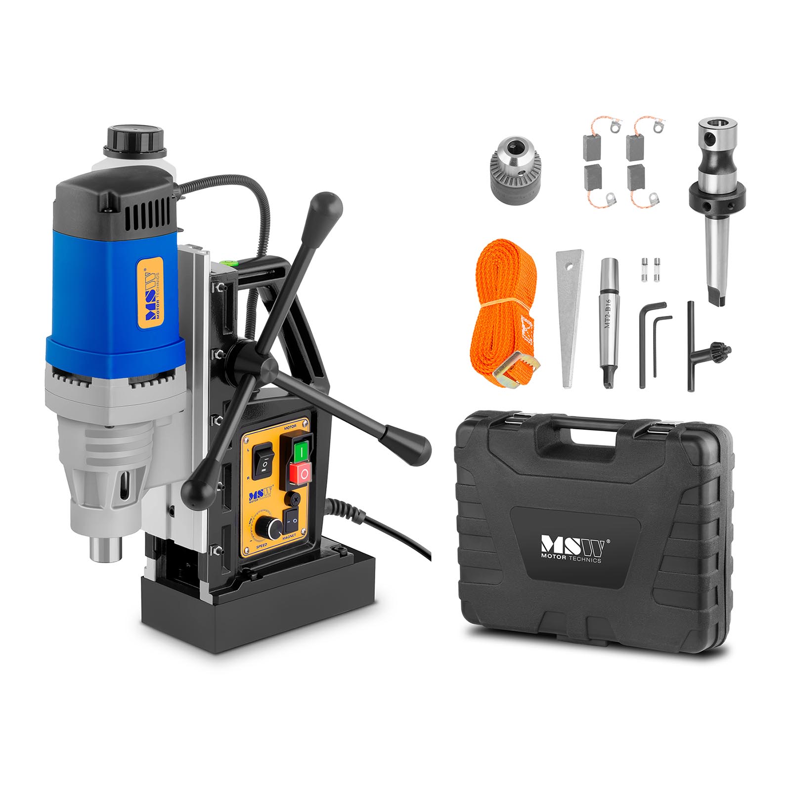 Magnetická vŕtačka - 1 380 W - 600 ot/min - upínacia stopka Weldon