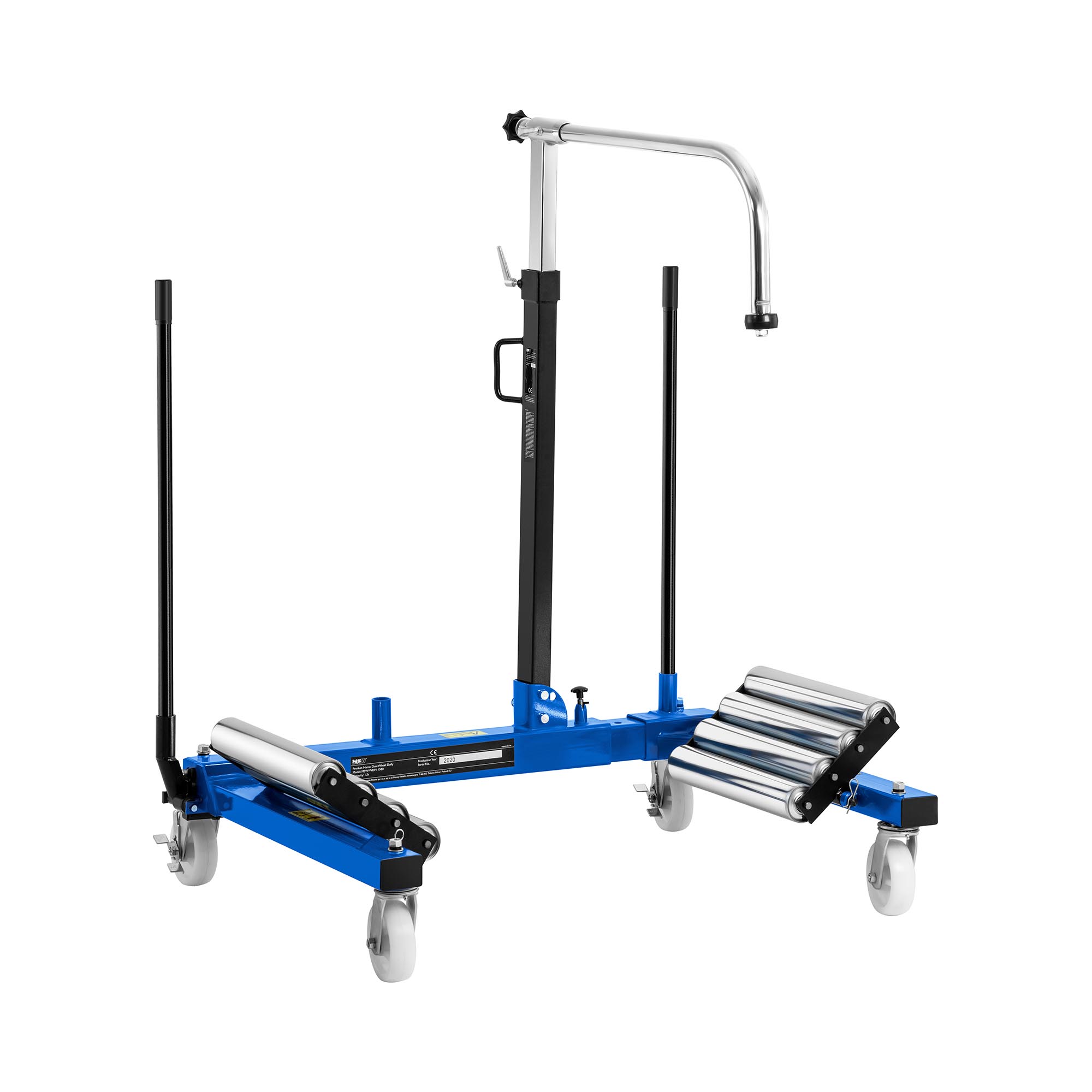 Vozík na montáž pneumatík - 1 500 kg - 0 až 77 cm