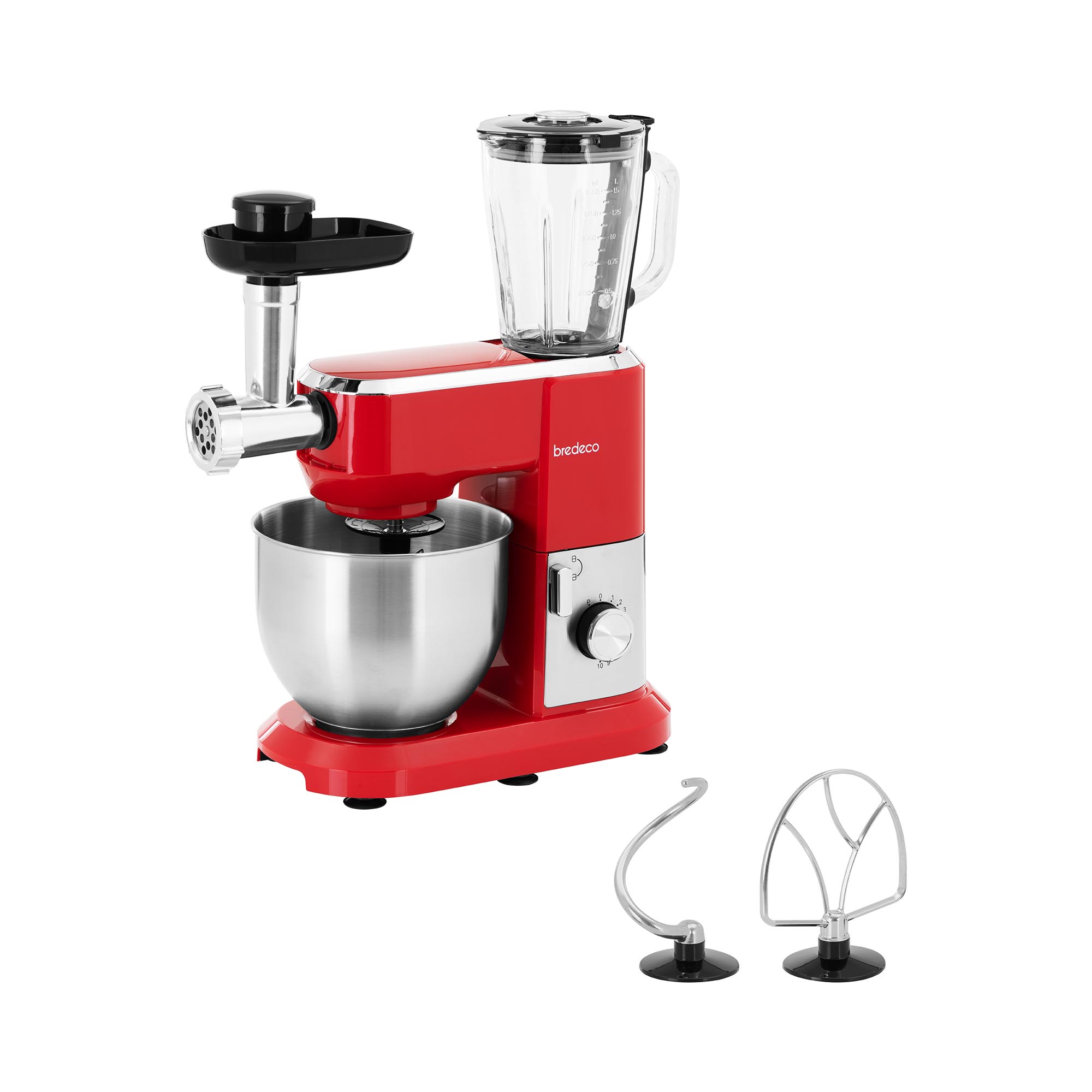 robot-da-cucina-frullatore-tritacarne-affettatrice-incl-1300-w-rosso