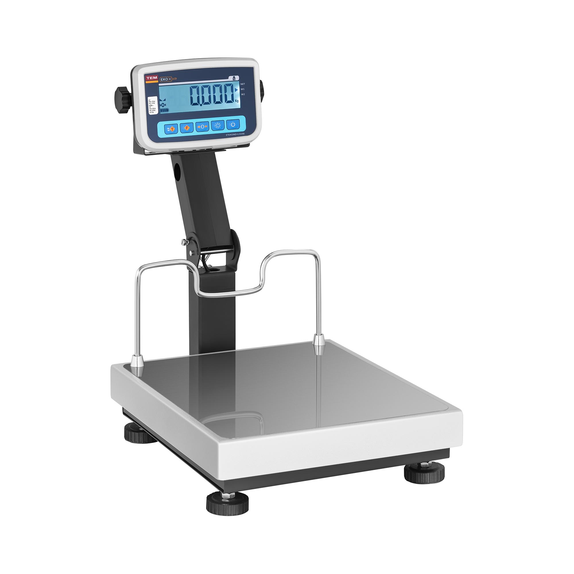 Plošinová váha ciachovaná 30 kg / 0,01 kg 35 x 40 cm LCD - Plošinové váhy TEM