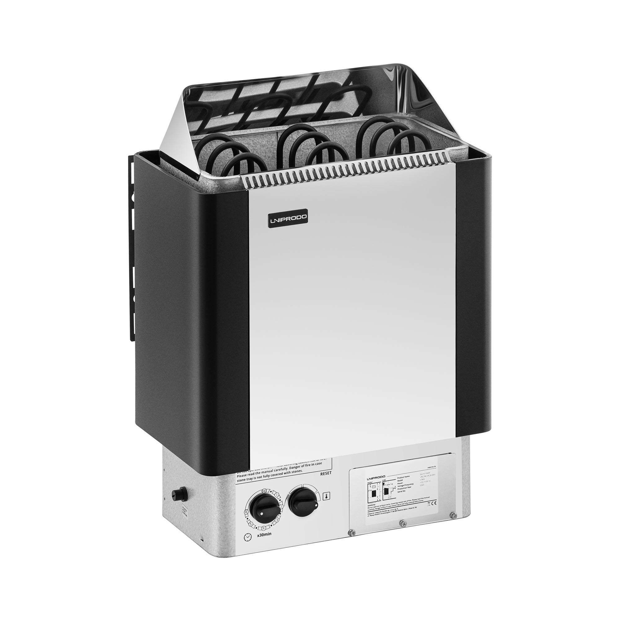 Saunová pec - 4,5 kW - 30 až 110 °C