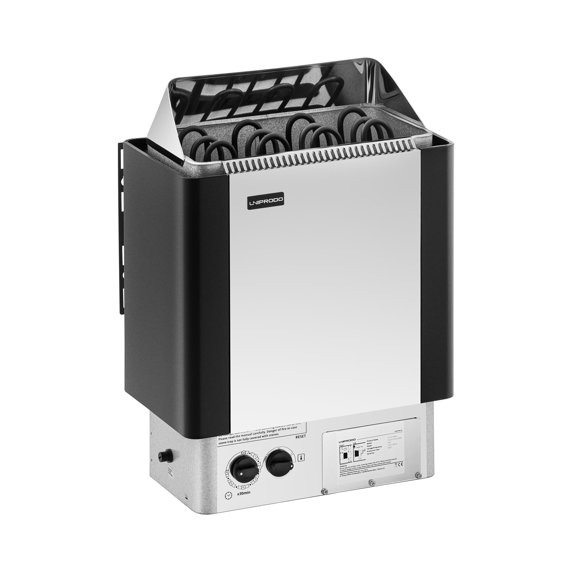 Saunová pec - 6 kW - 30 až 110 °C - vrátane ovládania