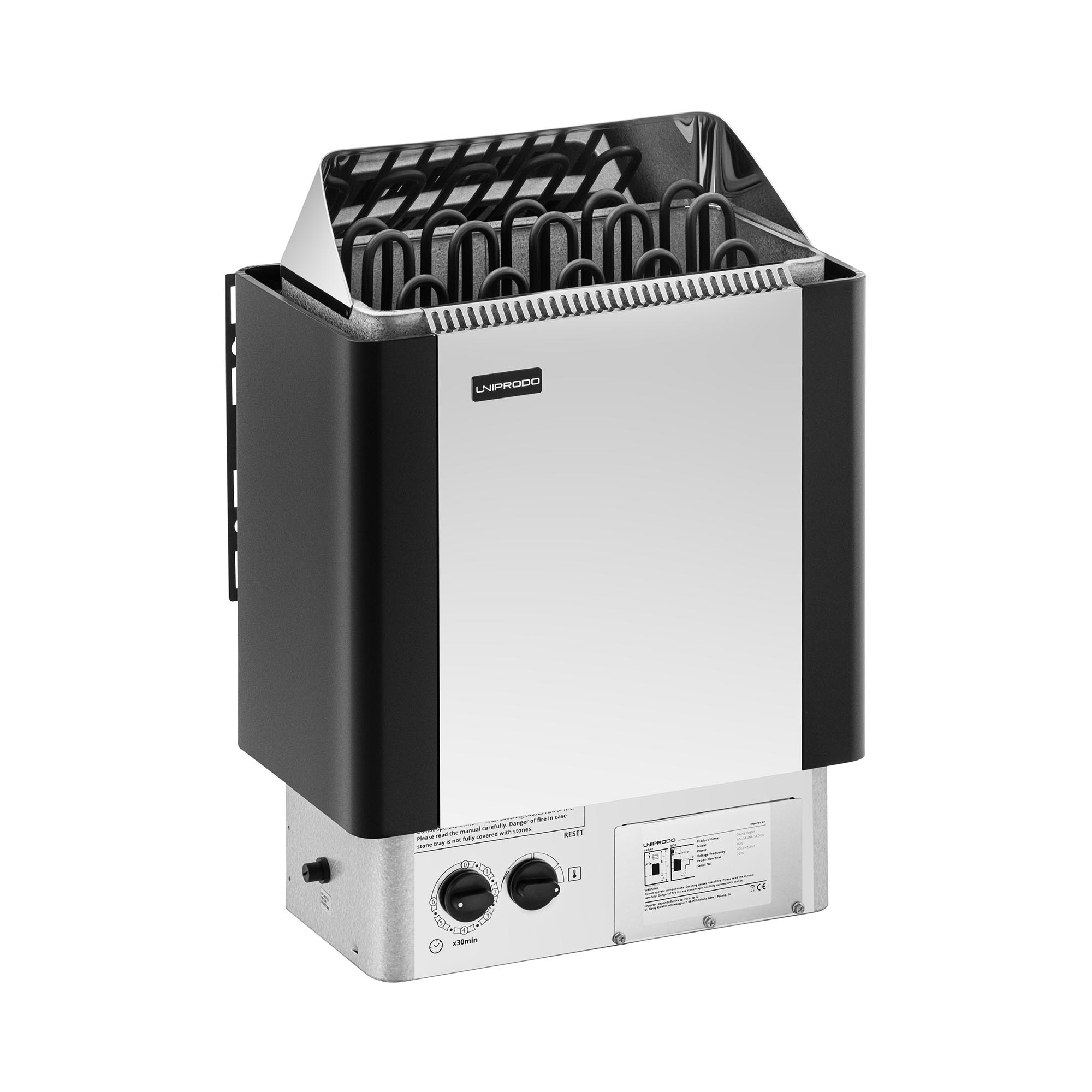 Saunová pec - 9 kW - 30 až 110 °C - vrátane ovládania