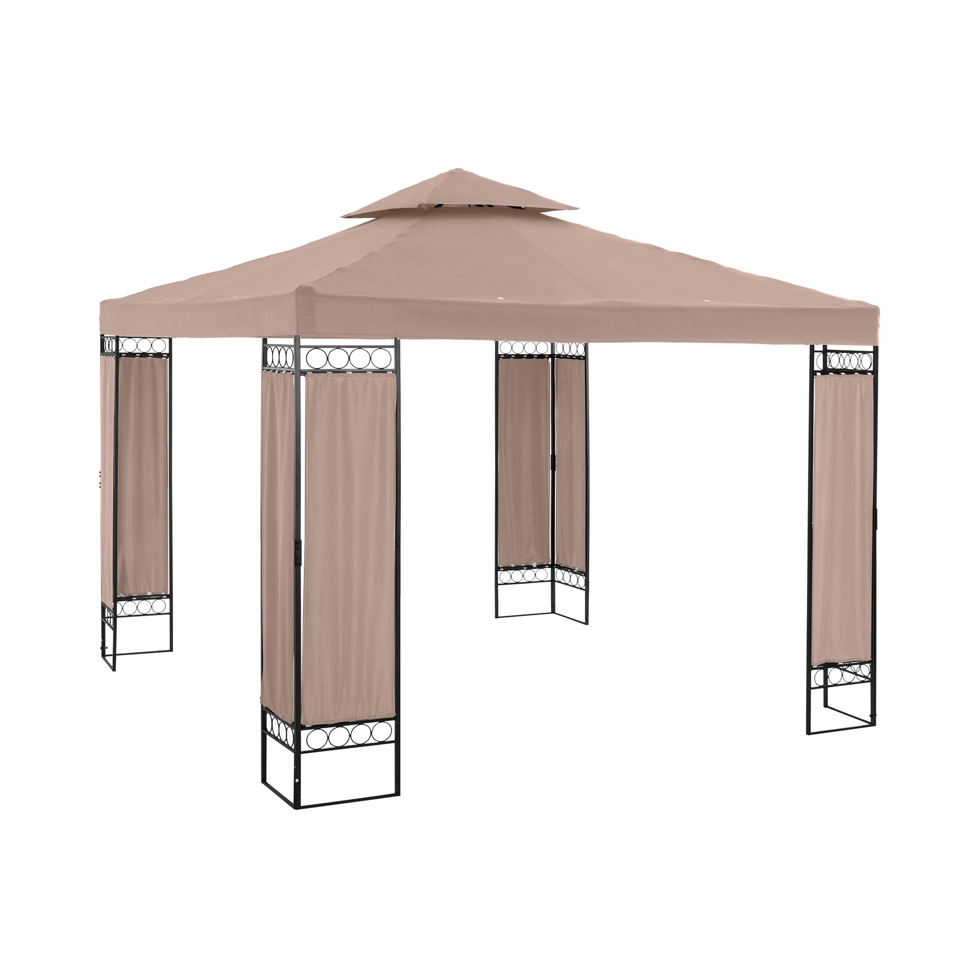gazebo-da-gardino-3-x-3-m-160-g-m-beige