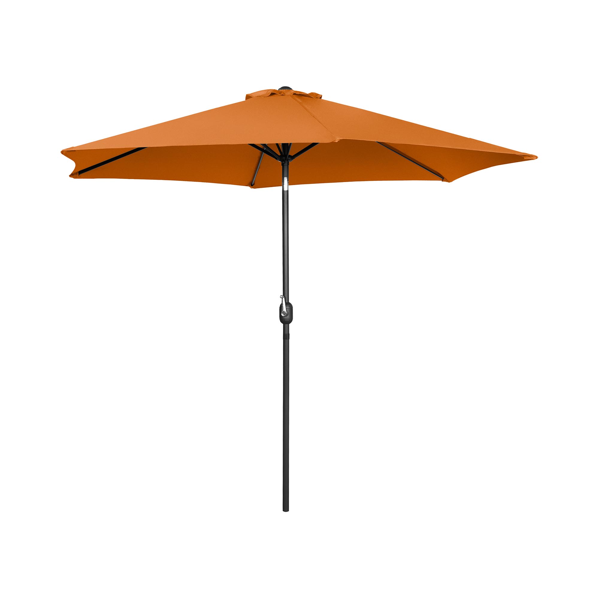 Uniprodo Velký slunečník - oranžový - šestihranný - Ø 270 cm - naklápěcí UNI UMBRELLA TR300OR N
