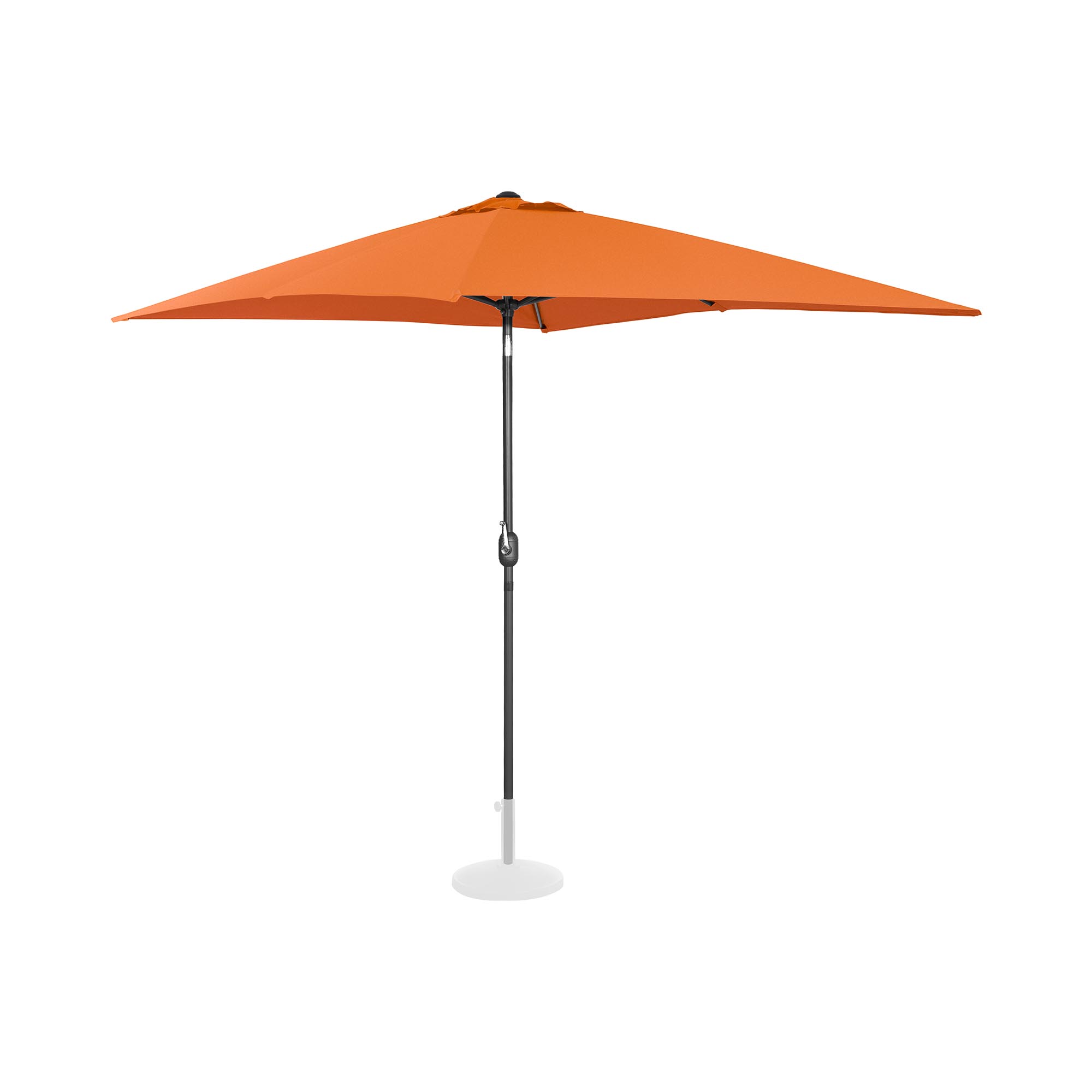 Uniprodo Velký slunečník - oranžový - obdélníkový - 200 x 300 cm - naklápěcí UNI UMBRELLA TSQ2030OR 