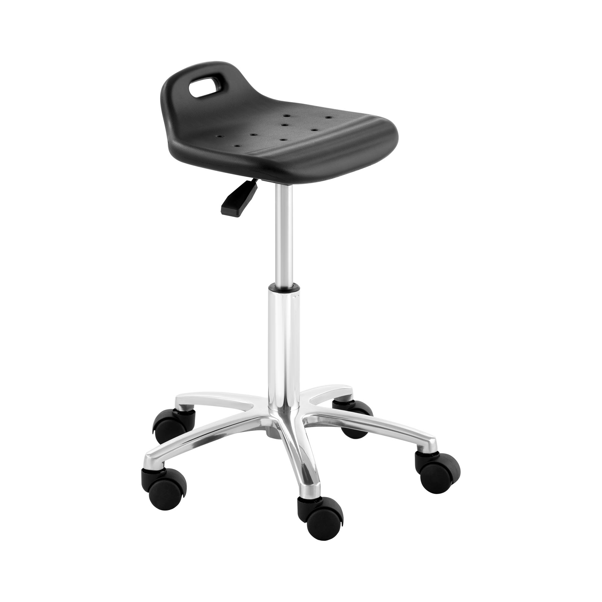 Dielenská stolička 120 kg čierna 5 koliesok výškovo nastaviteľná v rozsahu 420 – 555 mm - Stoličky na kolieskach Fromm & Starck