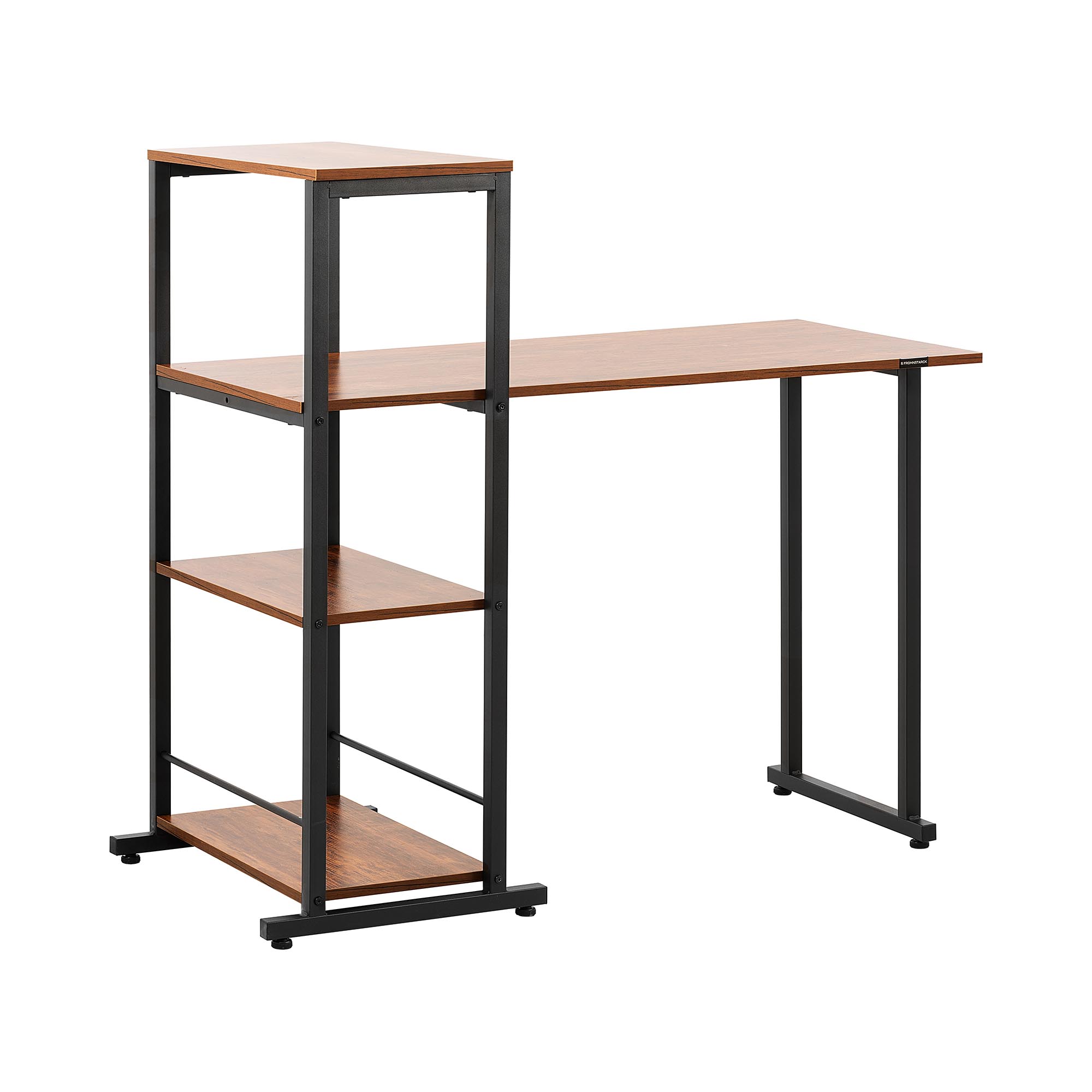 scrivania-con-ripiano-110-x-50-cm-105-kg-marrone-nera
