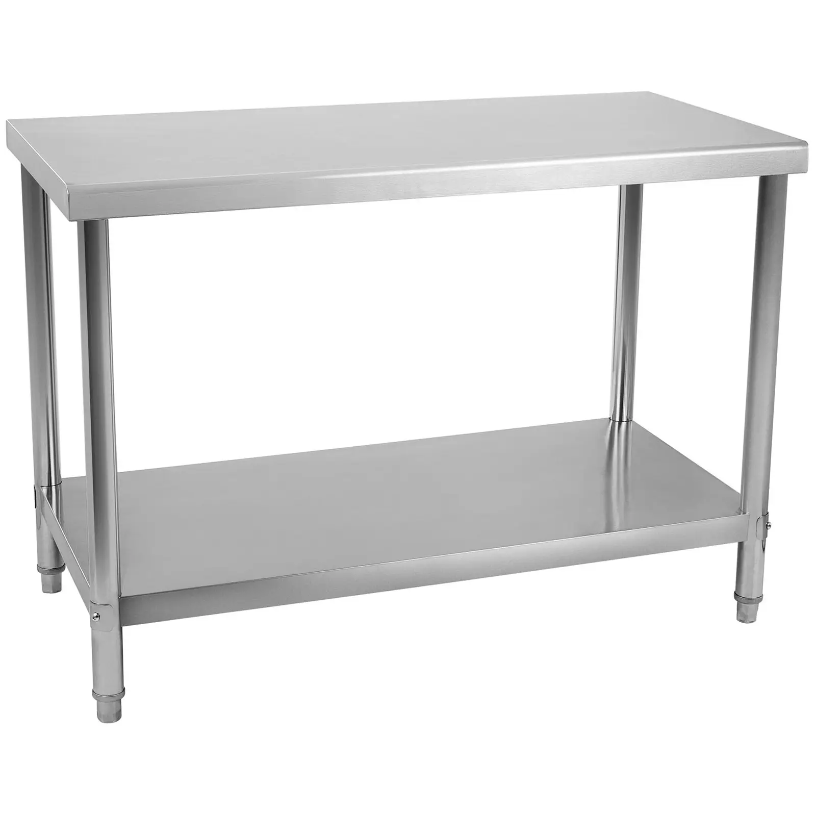 Nerezový pracovní stůl - 100 x 60 cm - nosnost 114 kg