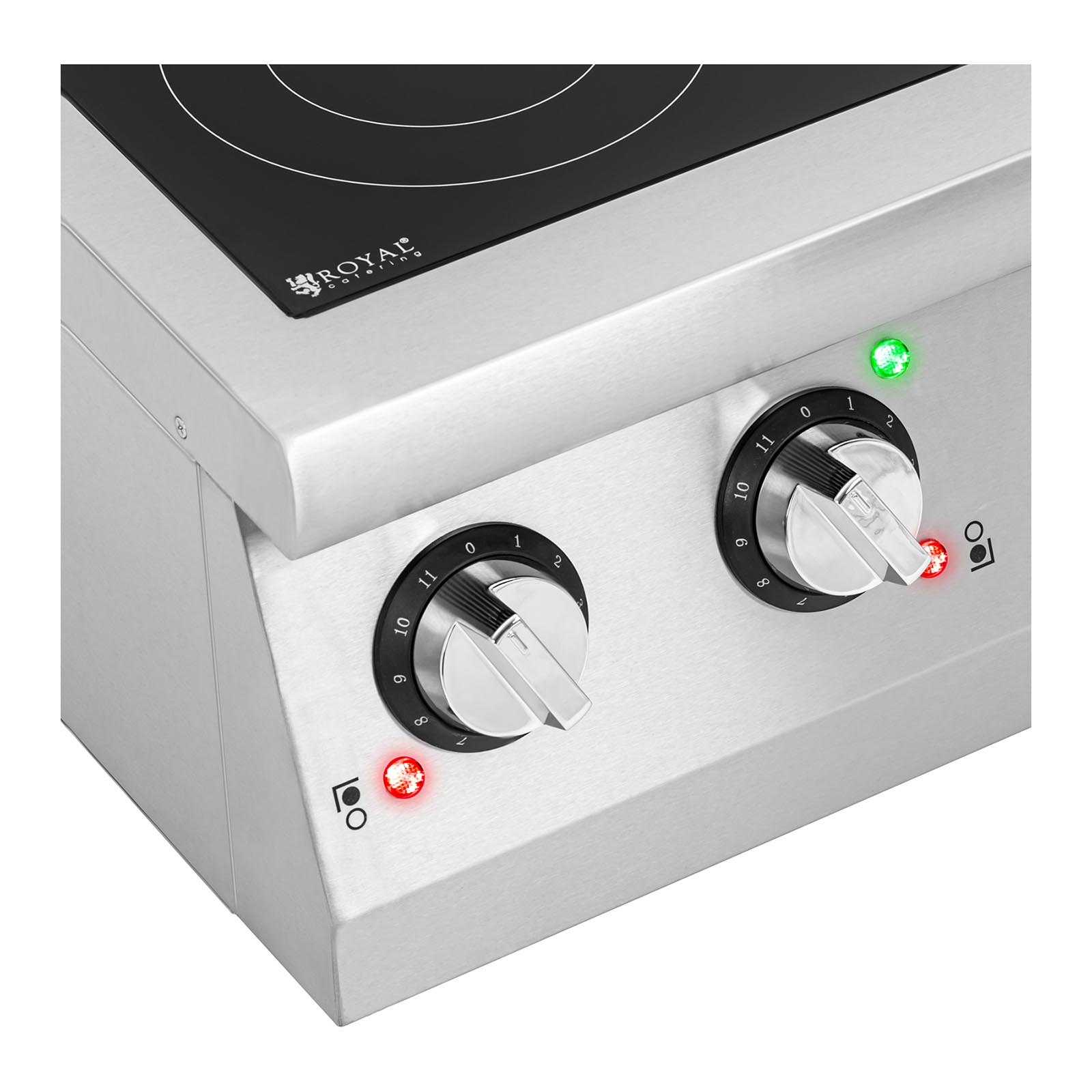 Royal Catering - Royal Catering Plaque À Induction Table De Cuisson Professionnelle RCIC-1800P6 (2 Foyers ø 22 cm, Minuterie, Jusqu'à 3 500 W, 60 à Royal Catering - Royal Catering Plaque À Induction Table De Cuisson Professionnelle RCIC-1800P6 (2 Foyers ø 22 cm, Minuterie, Jusqu'à 3 500 W, 60 à