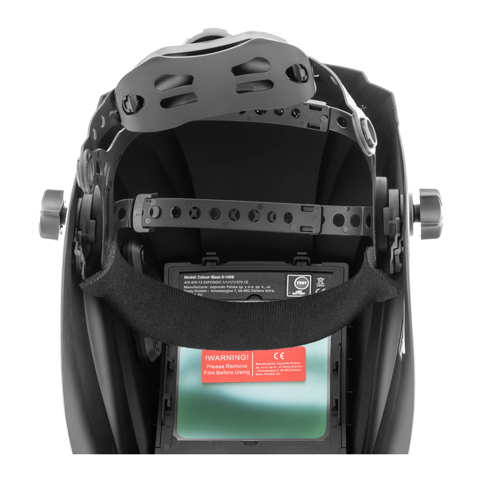 Svářečská helma - COLOUR GLASS X-100B - barevné zorné pole