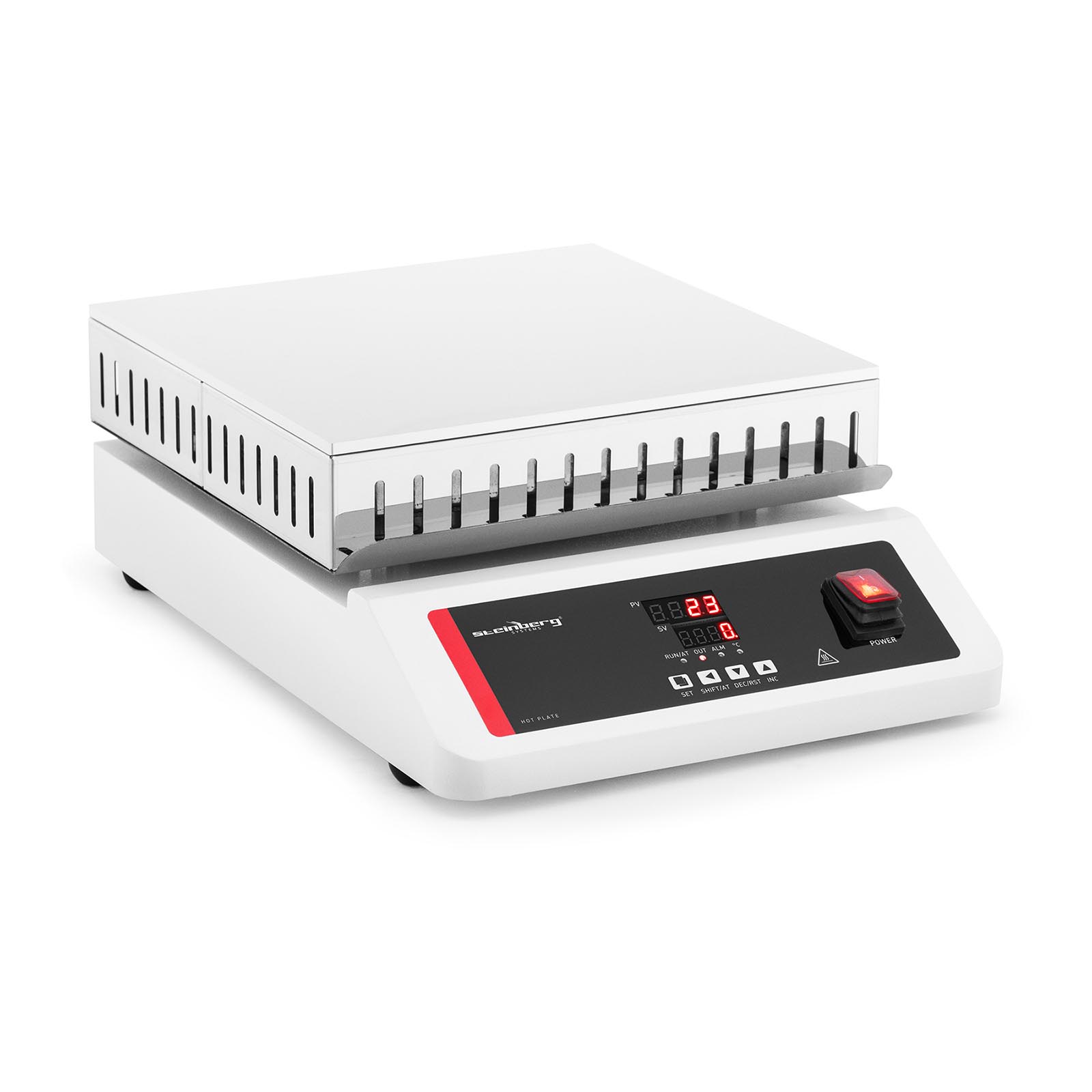 Hot plate laboratory - 30 x 30 cm - up to 350 °C - 20 kg