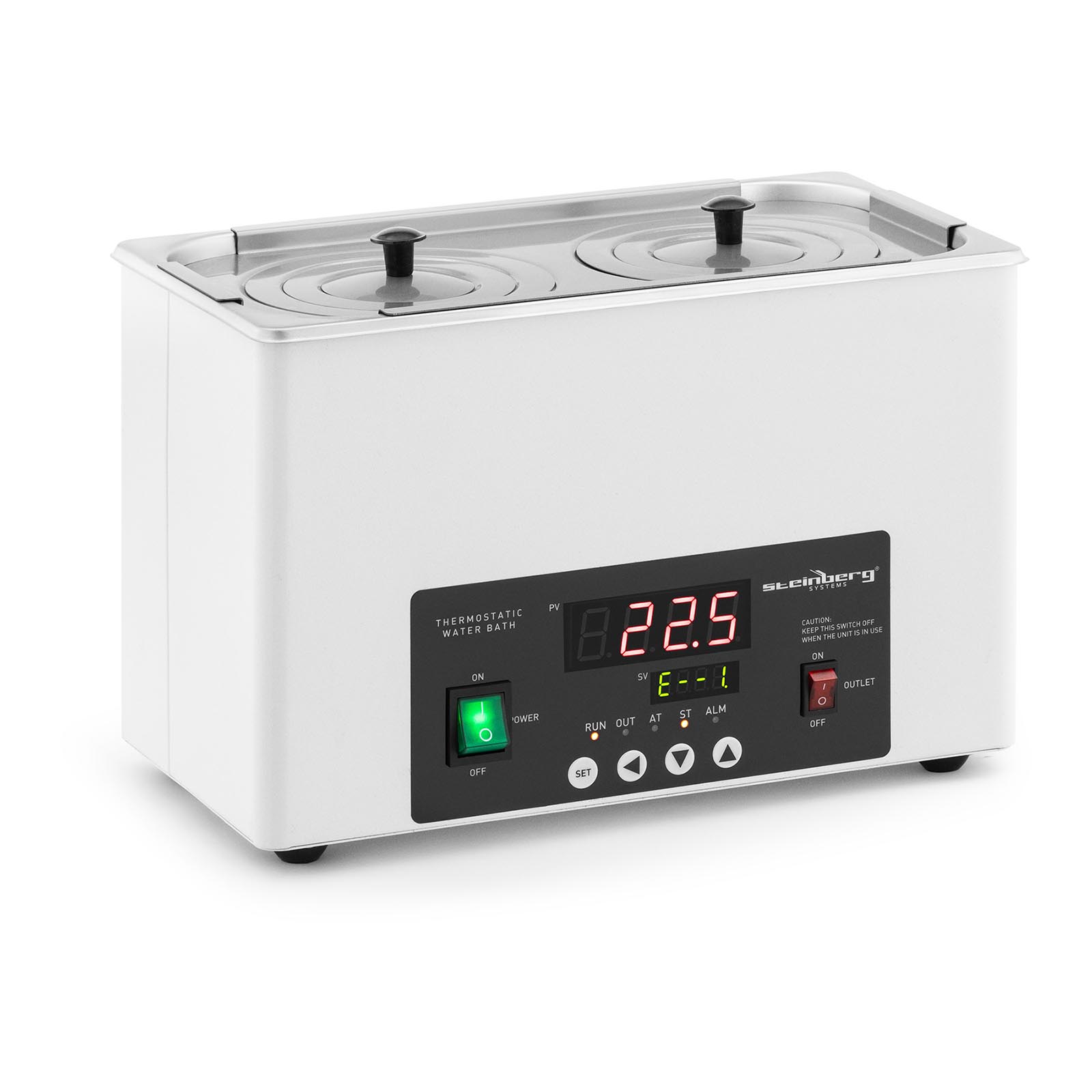 Termostaattinen vesihaude - digitaalinen - 6,1 l - 5 - 100 °C - 300 x 150 x 150 mm