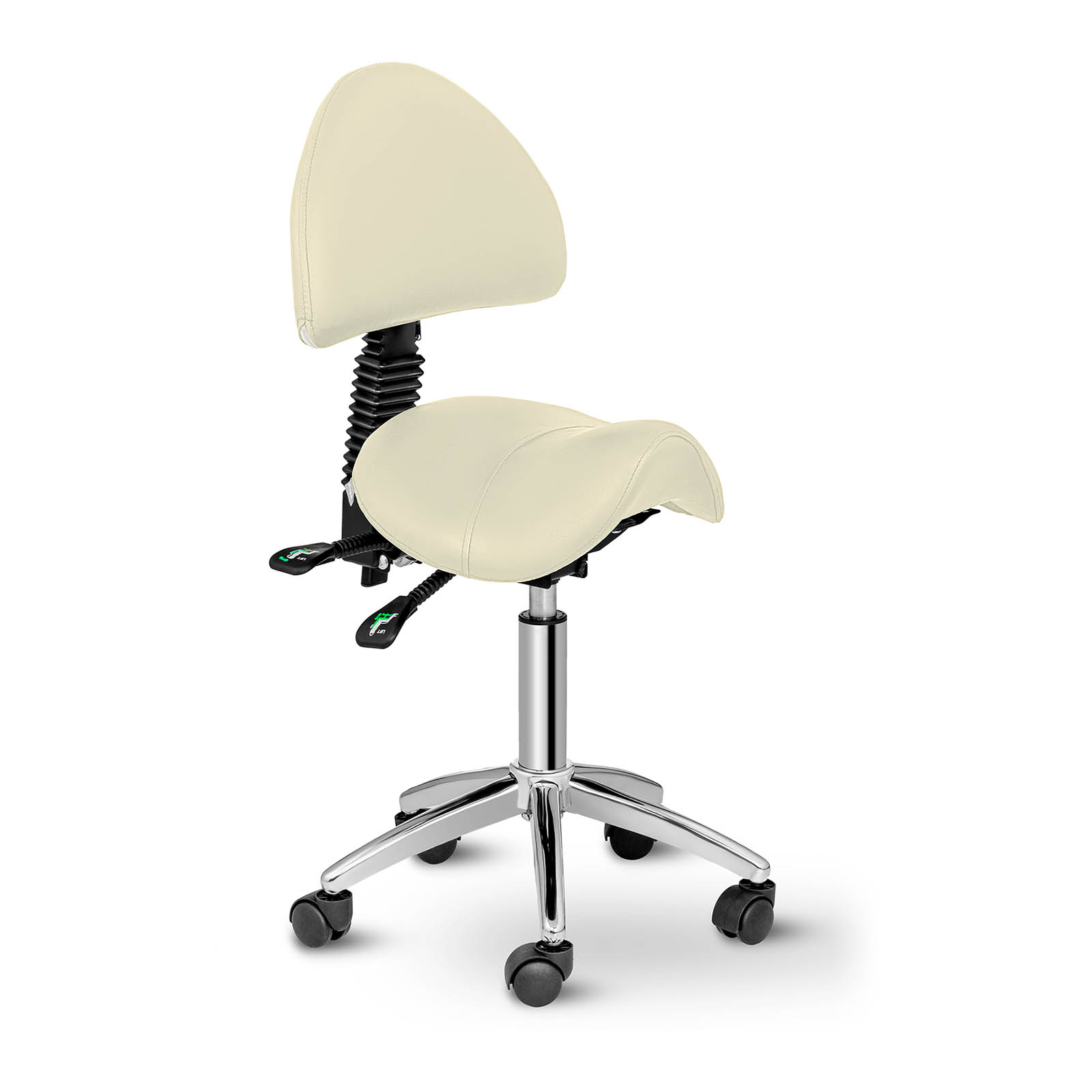 Sedlová židle - 550-690 mm - 150 kg - Béžová