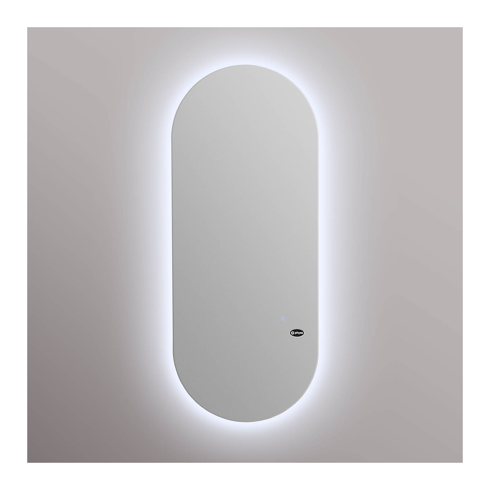 Peilipaikka - erittäin litteä - LED - soikea - 170 x 70 x 3 cm