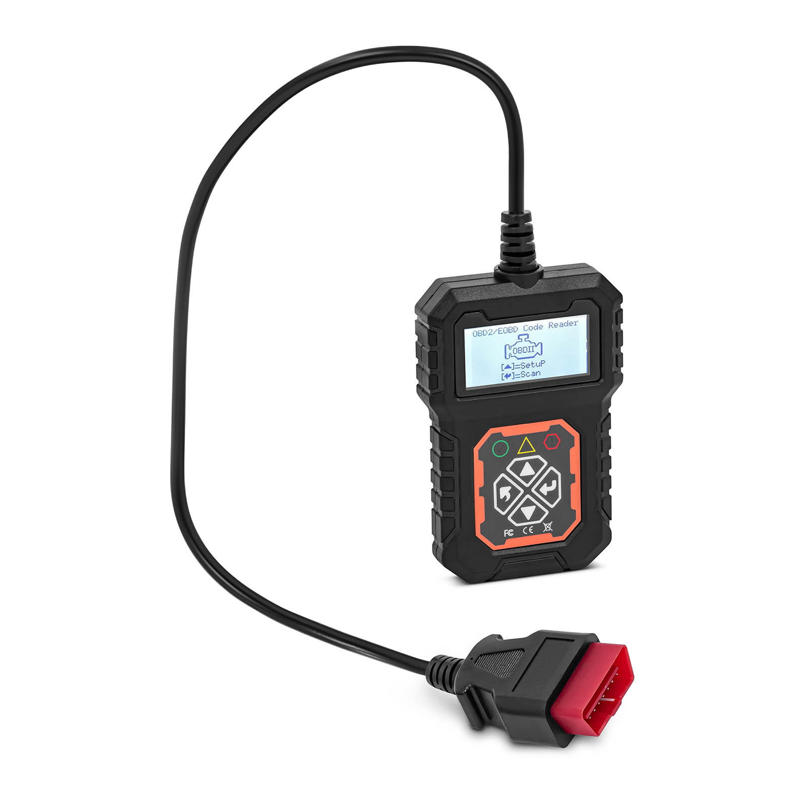Scanner de diagnóstico OBD2 - 8-18 V - LCD - códigos de avaria/VIN/ID ...