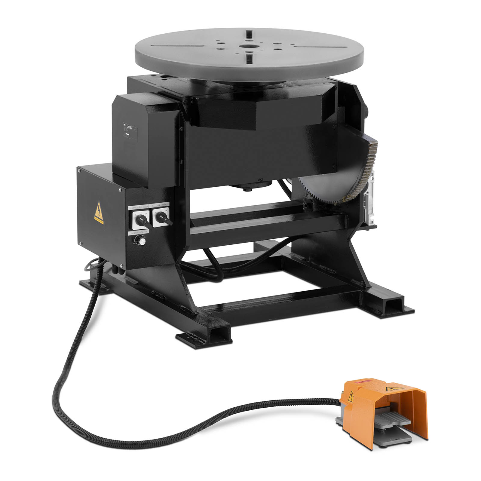 Welding Turntable - 500 kg - table inclination -45° - 90° - foot pedal