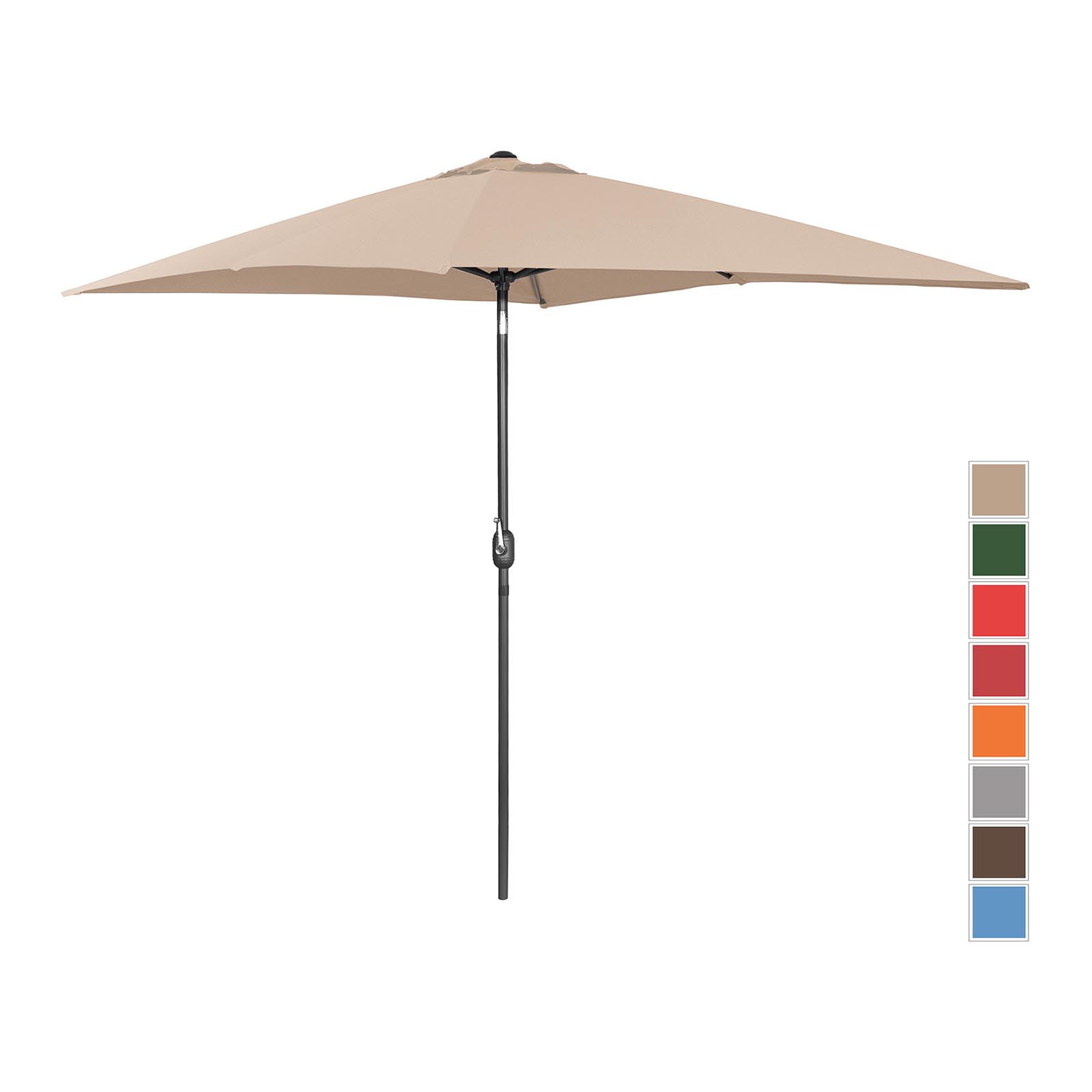 Aurinkovarjo suuri - kermanvärinen - suorakulmainen - 200 x 300 cm - kallistettava