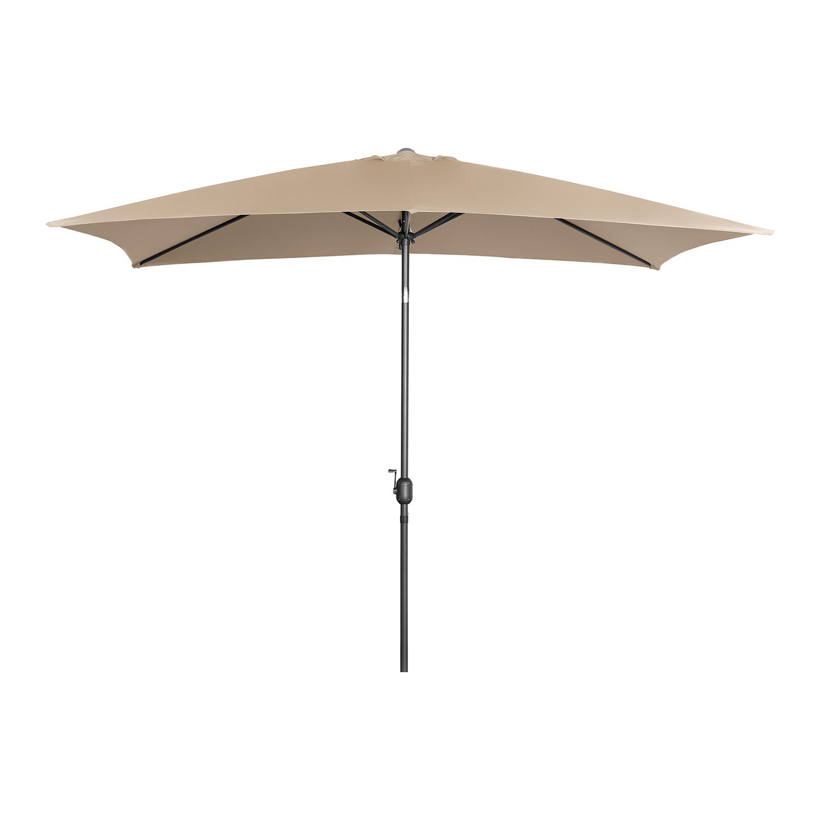 Aurinkovarjo suuri - ruskeanharmaa - suorakulmainen - 200 x 300 cm - kallistettava