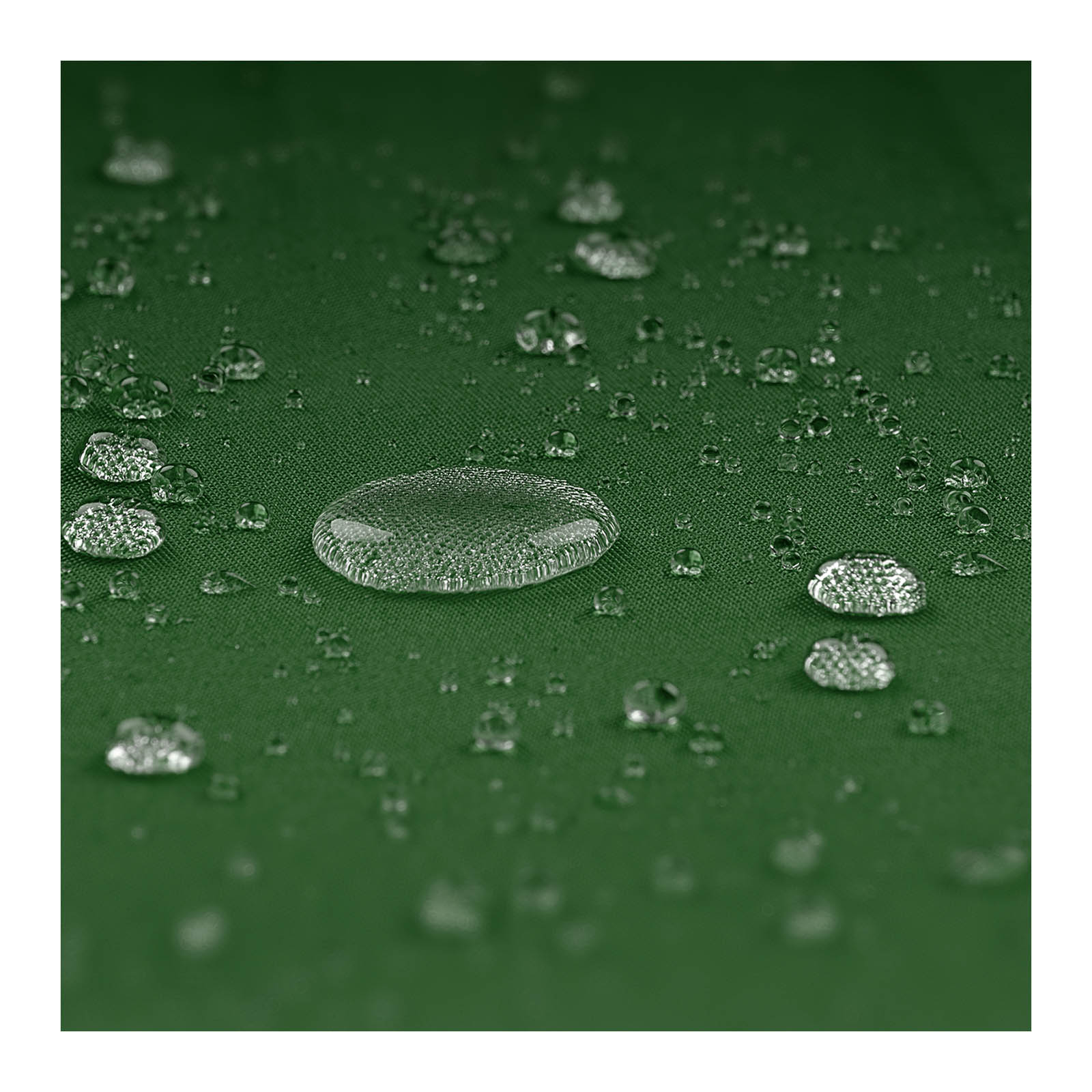 Parasol ogrodowy półokrągły - zielony - pięciokątny - 270 x 135 cm