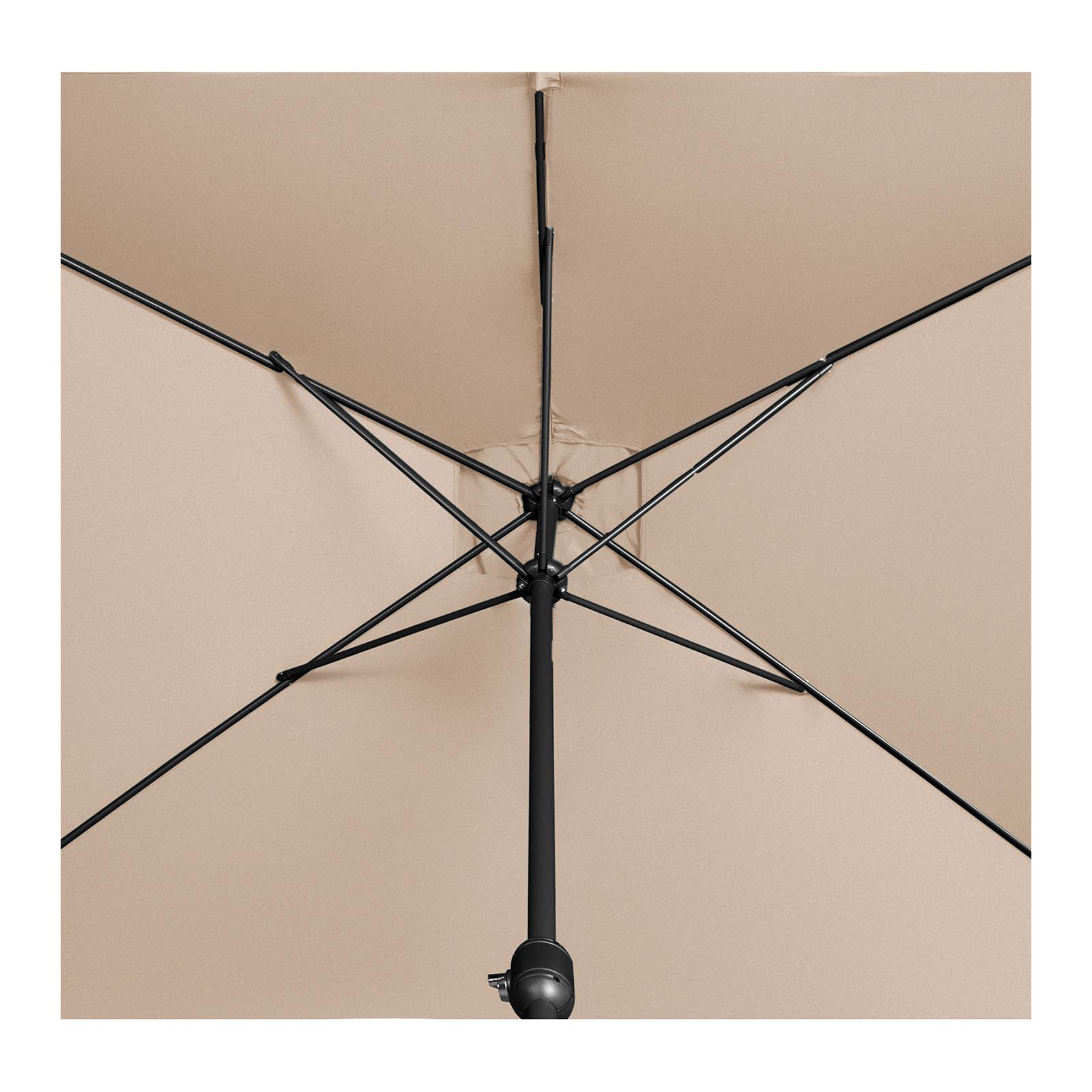Parasol ogrodowy - kremowy - prostokątny - 200 x 300 cm