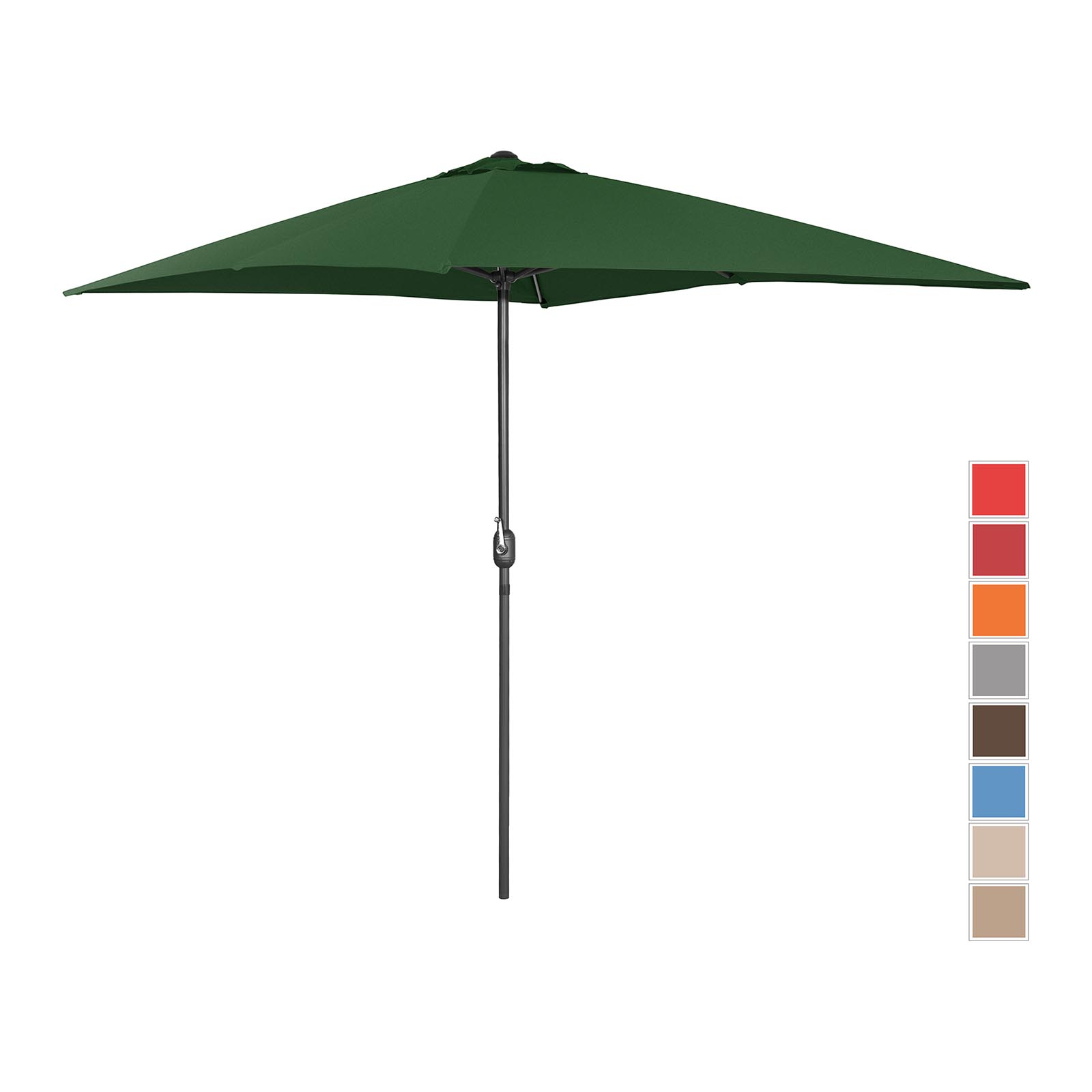 Aurinkovarjo suuri - vihreä - suorakulmainen - 200 x 300 cm