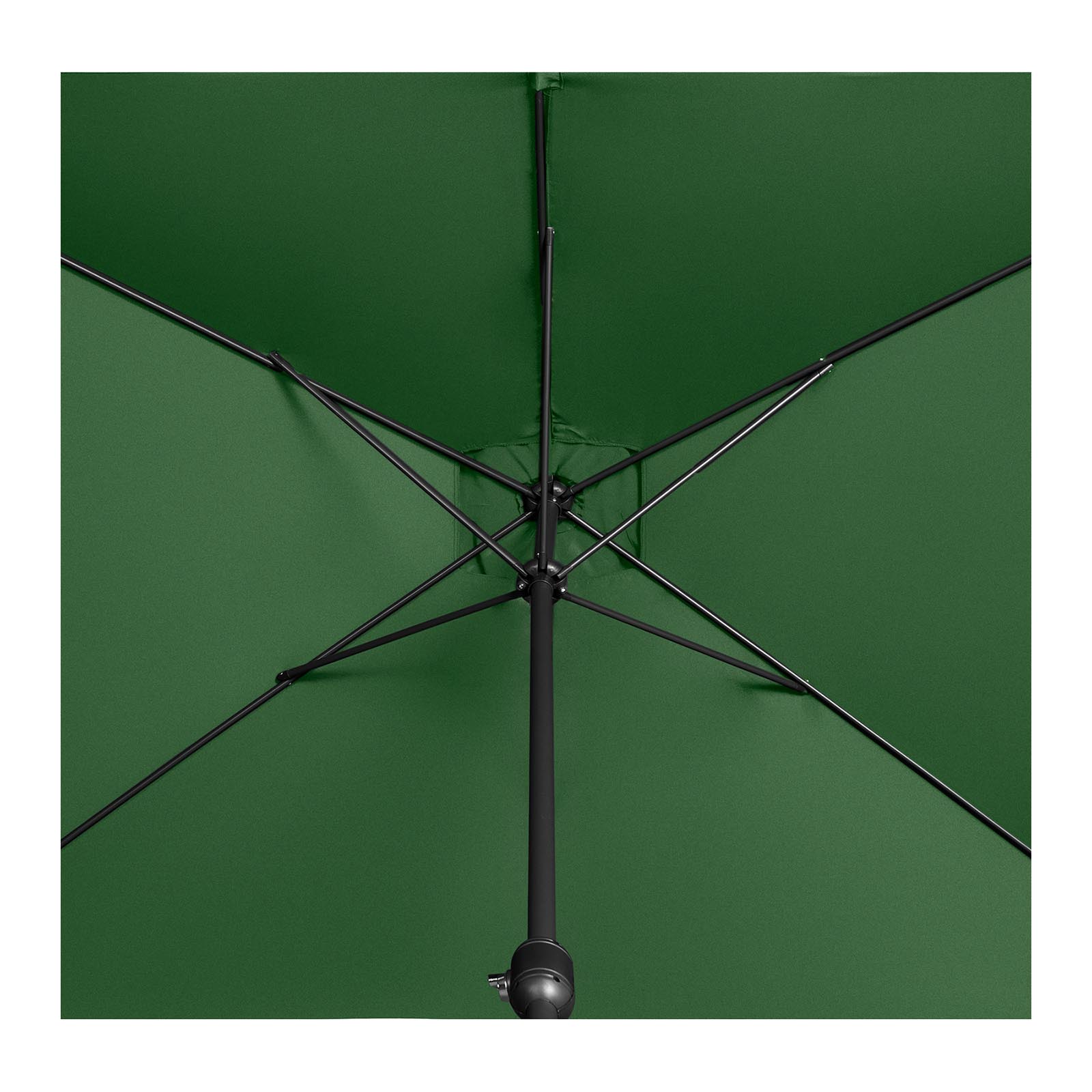Parasol ogrodowy - zielony - prostokątny - 200 x 300 cm