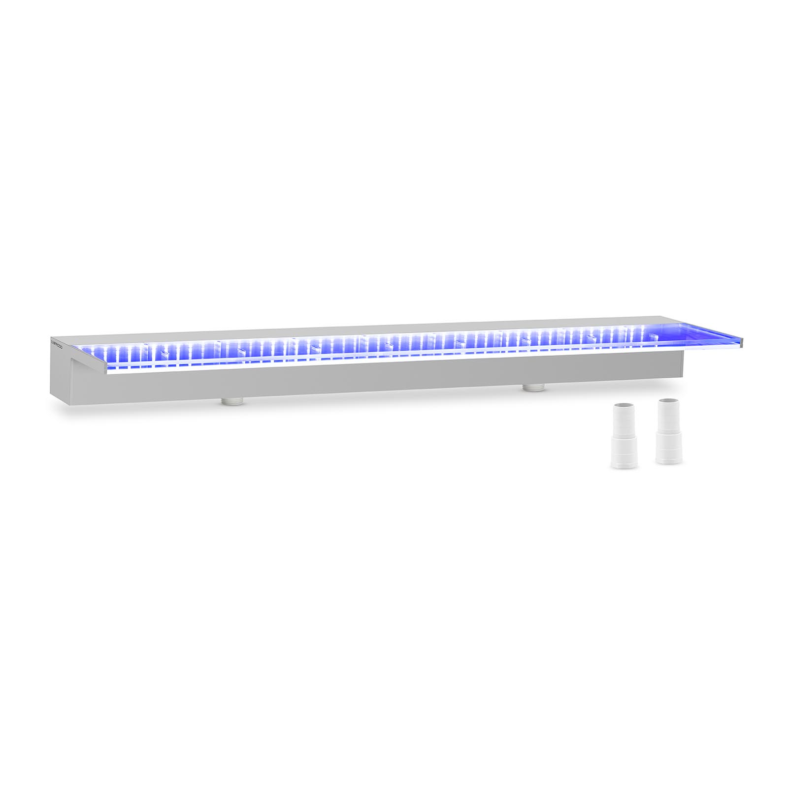 Medence szökőkút - 90 cm magas - LED világítás - kék - mély vízkifolyó