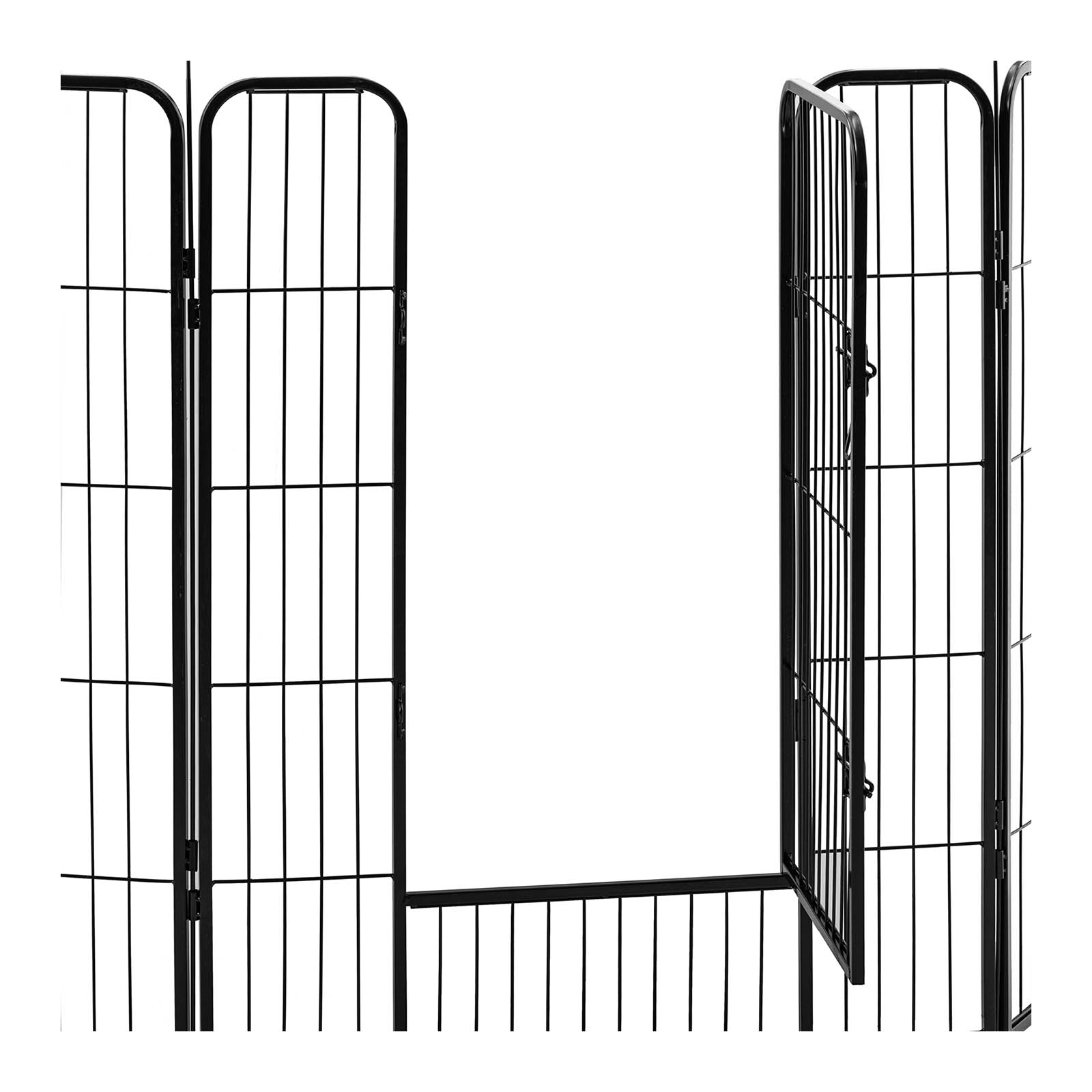 Welpenauslauf - mit Tür - 8 modulare Segmente - 100 cm Höhe
