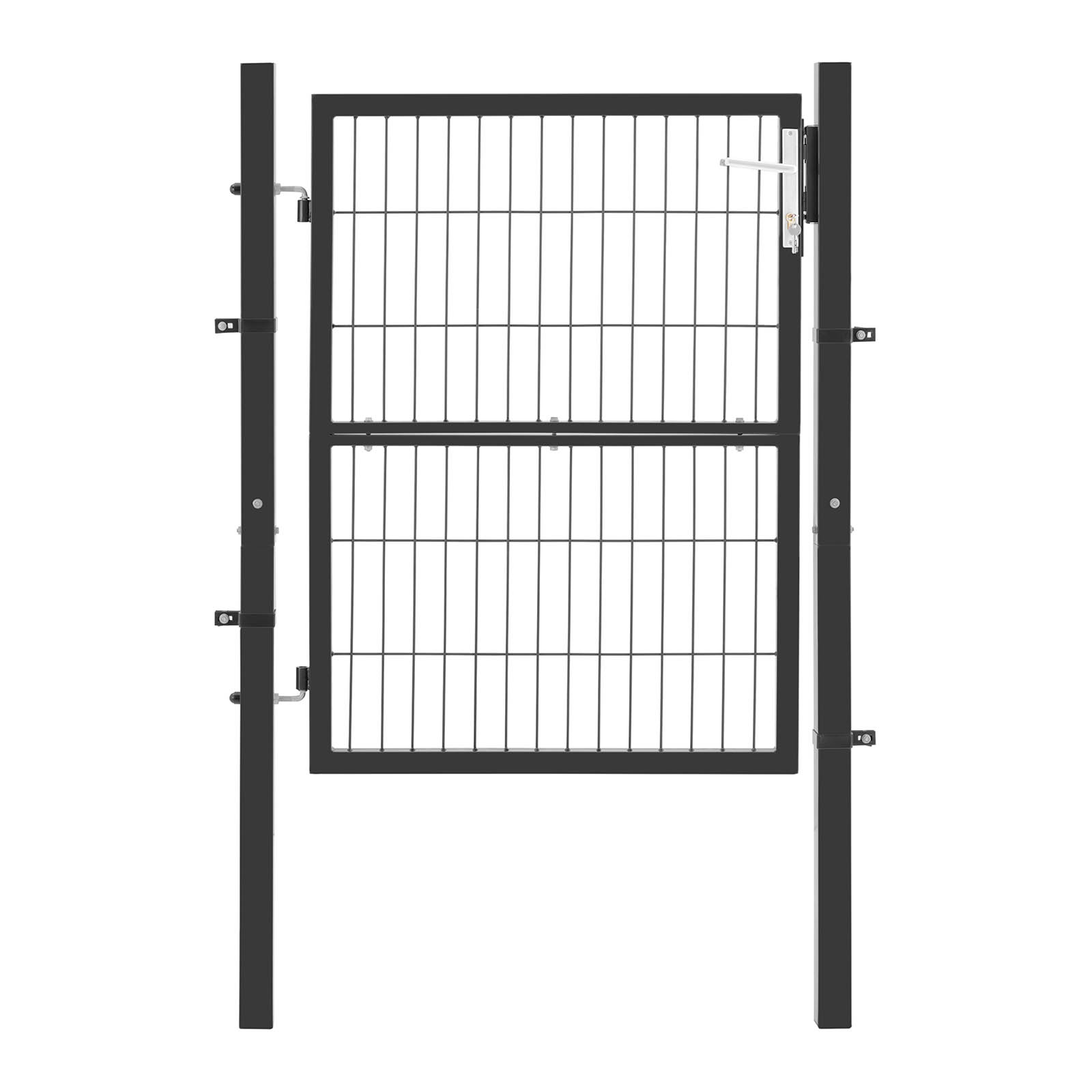 Cerniere Cancello Kit Di Montaggio Per Cancello Da Giardino In Legno - 3 Cerniere A T, Bulloni, Nero, Stile Tradizionale Picchetti Tenda - Foto 9